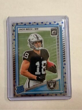 Panini Blue Silver Black Jack Bech Raiders Football Card